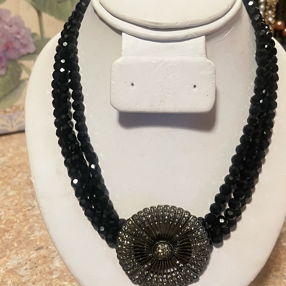 Heidi Daus Medallion Vintage Necklace